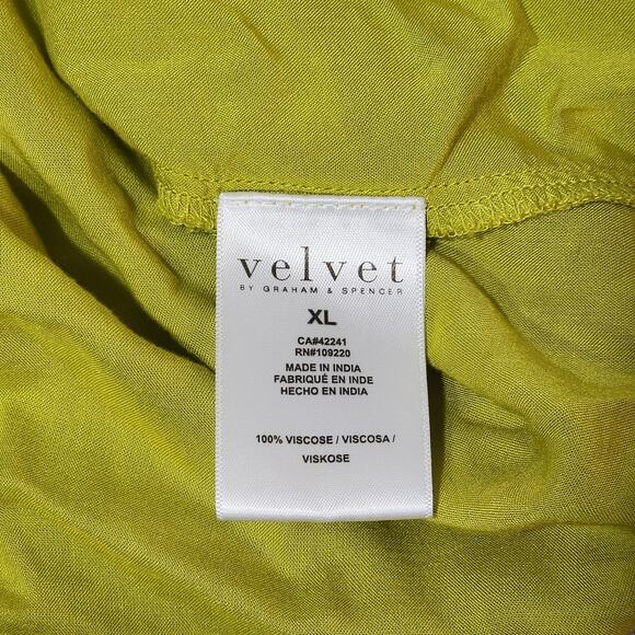 Velvet Dress by Graham & Spencer Regina Soho Print Long Sleeve Dress XL FLAW - Picture 6 of 12